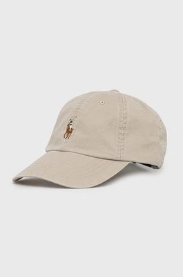 Zdjęcie produktu Polo Ralph Lauren czapka 710834737013 kolor beżowy z aplikacją