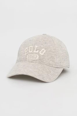 Zdjęcie produktu Polo Ralph Lauren czapka 710870233001 kolor szary z aplikacją