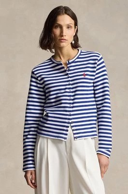 Zdjęcie produktu Polo Ralph Lauren kardigan damski kolor niebieski 211942806