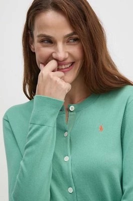 Zdjęcie produktu Polo Ralph Lauren kardigan damski kolor zielony lekki 211891672