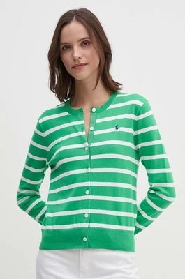 Zdjęcie produktu Polo Ralph Lauren kardigan damski kolor zielony lekki