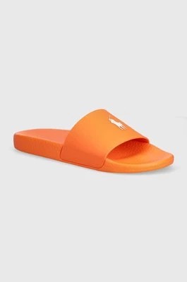 Zdjęcie produktu Polo Ralph Lauren klapki Polo Slide męskie kolor pomarańczowy 809931326002