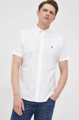 Zdjęcie produktu Polo Ralph Lauren koszula 710867700002 męska kolor biały regular z kołnierzykiem button-down