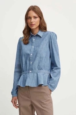 Zdjęcie produktu Polo Ralph Lauren koszula bawełniana damska kolor niebieski regular z kołnierzykiem klasycznym 211935150