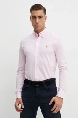 Zdjęcie produktu Polo Ralph Lauren koszula bawełniana męska kolor różowy regular z kołnierzykiem button-down 710932545