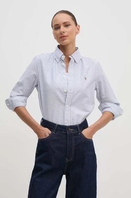 Zdjęcie produktu Polo Ralph Lauren koszula damska kolor niebieski regular z kołnierzykiem klasycznym 211941508