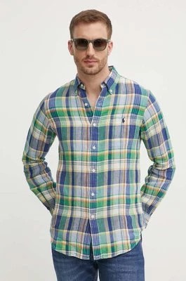 Zdjęcie produktu Polo Ralph Lauren koszula lniana regular z kołnierzykiem button-down 710938497