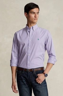 Zdjęcie produktu Polo Ralph Lauren koszula męska kolor fioletowy regular z kołnierzykiem button-down 710929346