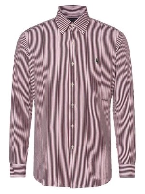 Zdjęcie produktu Polo Ralph Lauren Koszula męska Mężczyźni Modern Fit Bawełna czerwony|biały w paski button down,