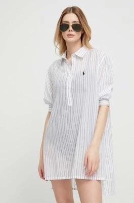 Zdjęcie produktu Polo Ralph Lauren koszula piżamowa bawełniana kolor szary
