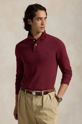 Zdjęcie produktu Polo Ralph Lauren longsleeve bawełniany kolor czerwony melanżowy 710681126