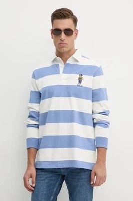 Zdjęcie produktu Polo Ralph Lauren longsleeve bawełniany kolor niebieski wzorzysty 710952913