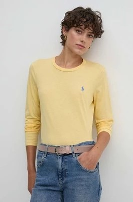 Zdjęcie produktu Polo Ralph Lauren longsleeve bawełniany kolor żółty 211898699