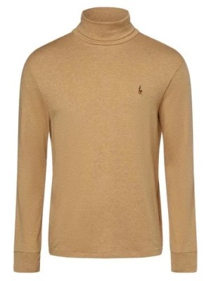 Zdjęcie produktu Polo Ralph Lauren Męska koszulka z długim rękawem Mężczyźni Dżersej beżowy|brązowy jednolity,