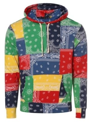Zdjęcie produktu Polo Ralph Lauren Męski sweter z kapturem Mężczyźni Bawełna wielokolorowy wzorzysty,