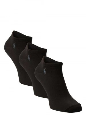 Zdjęcie produktu Polo Ralph Lauren Męskie skarpety do obuwia sportowego pakowane po 3 szt. Mężczyźni Bawełna czarny jednolity,
