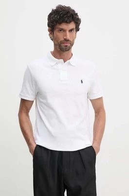 Zdjęcie produktu Polo Ralph Lauren polo bawełniane kolor biały melanżowy 710666998