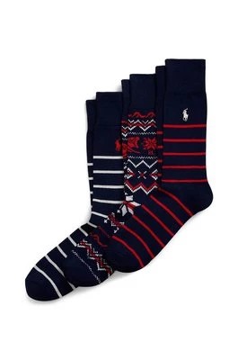 Zdjęcie produktu Polo Ralph Lauren skarpetki 3-pack męskie kolor szary 449958864