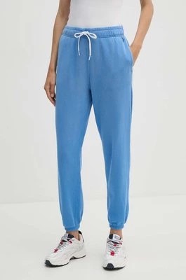 Zdjęcie produktu Polo Ralph Lauren spodnie dresowe bawełniane kolor niebieski gładkie 211935585