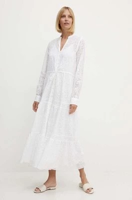 Zdjęcie produktu Polo Ralph Lauren sukienka bawełniana kolor biały maxi rozkloszowana 211935173