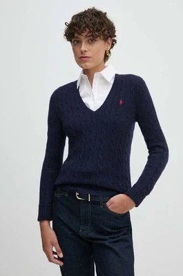 Zdjęcie produktu Polo Ralph Lauren sweter wełniany kolor granatowy