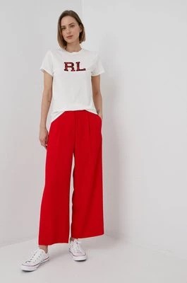 Zdjęcie produktu Polo Ralph Lauren t-shirt bawełniany 211846856001 kolor beżowy