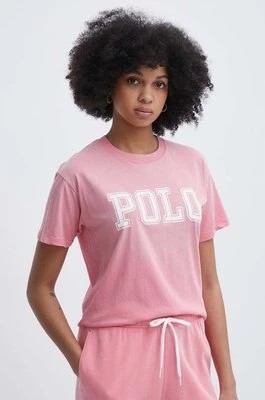 Zdjęcie produktu Polo Ralph Lauren t-shirt bawełniany damski kolor różowy 211935591