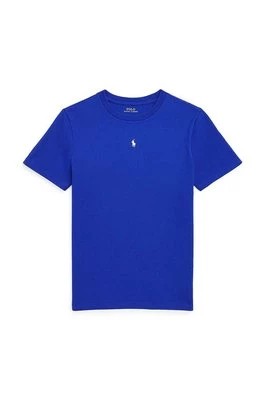 Zdjęcie produktu Polo Ralph Lauren t-shirt bawełniany dziecięcy kolor niebieski gładki