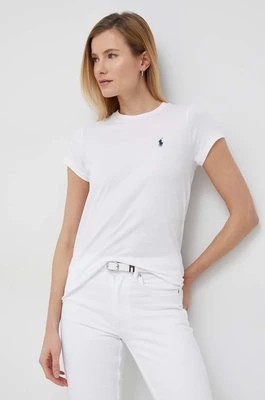 Zdjęcie produktu Polo Ralph Lauren t-shirt bawełniany kolor biały