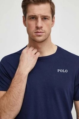 Zdjęcie produktu Polo Ralph Lauren t-shirt bawełniany męski kolor granatowy z nadrukiem