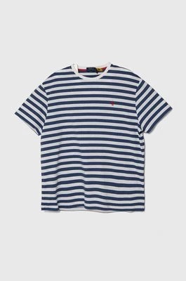 Zdjęcie produktu Polo Ralph Lauren t-shirt bawełniany męski kolor niebieski wzorzysty 710926999