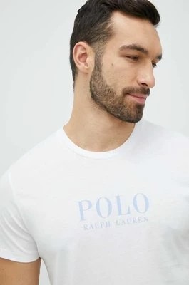 Zdjęcie produktu Polo Ralph Lauren t-shirt piżamowy bawełniany kolor biały