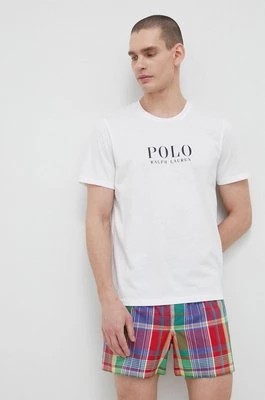 Zdjęcie produktu Polo Ralph Lauren t-shirt piżamowy bawełniany kolor białyCHEAPER