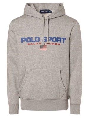 Zdjęcie produktu Polo Sport Męski sweter z kapturem Mężczyźni szary nadruk,