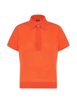 Zdjęcie produktu Polo z Wełny w Kolorze Pomarańczowym Kiton