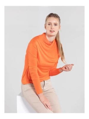 Zdjęcie produktu Pomarańczowa bluzka damska z półgolfem OCHNIK