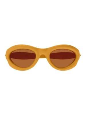 Zdjęcie produktu Pomarańczowe Oversized Statement Okulary przeciwsłoneczne Bottega Veneta