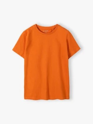 Zdjęcie produktu Pomarańczowy gładki t-shirt dla dziecka 5.10.15.