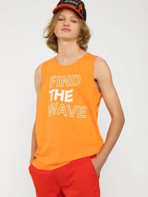 Zdjęcie produktu Pomarańczowy t-shirt bez rękawów find the wave Reporter Young
