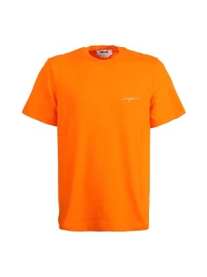 Zdjęcie produktu Pomarańczowy T-shirt z Logo Msgm