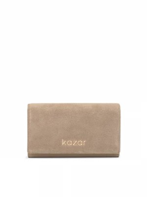 Zdjęcie produktu Ponadczasowy skórzany portfel damski w kolorze taupe Kazar