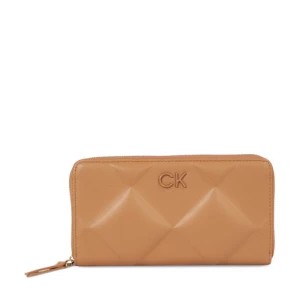 Zdjęcie produktu Portfel damski Calvin Klein Re-Lock Quilt Za Wallet Lg K60K610774 Brązowy