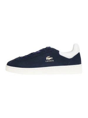 Zdjęcie produktu Premium Baseshot Skórzane Sneakersy Niebieskie Białe Lacoste