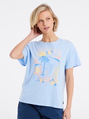 Zdjęcie produktu Protest Koszulka "Esse" w kolorze błękitnym rozmiar: XL