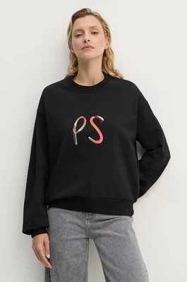 Zdjęcie produktu PS Paul Smith bluza bawełniana damska kolor czarny z nadrukiem W2R.352V.NP4786