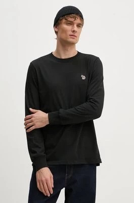 Zdjęcie produktu PS Paul Smith longsleeve bawełniany kolor czarny gładki M2R.828R.KZEBRA