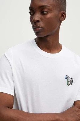 Zdjęcie produktu PS Paul Smith t-shirt bawełniany męski kolor biały z nadrukiem M2R.011R.NP4686