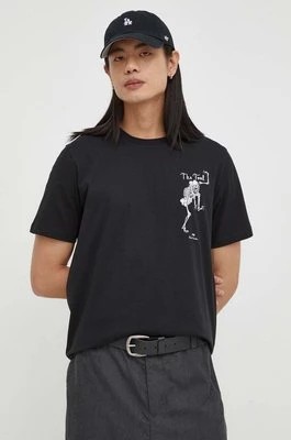 Zdjęcie produktu PS Paul Smith t-shirt bawełniany męski kolor czarny z nadrukiem M2R.011R.MP4447