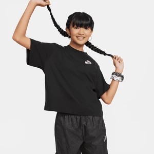 Zdjęcie produktu Pudełkowy T-shirt dla dużych dzieci (dziewcząt) Nike Sportswear - Czerń