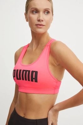 Zdjęcie produktu Puma biustonosz sportowy 4KEEPS kolor różowy wzorzysty 525317